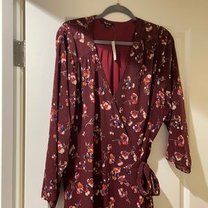 Madewell maxi wrap dress